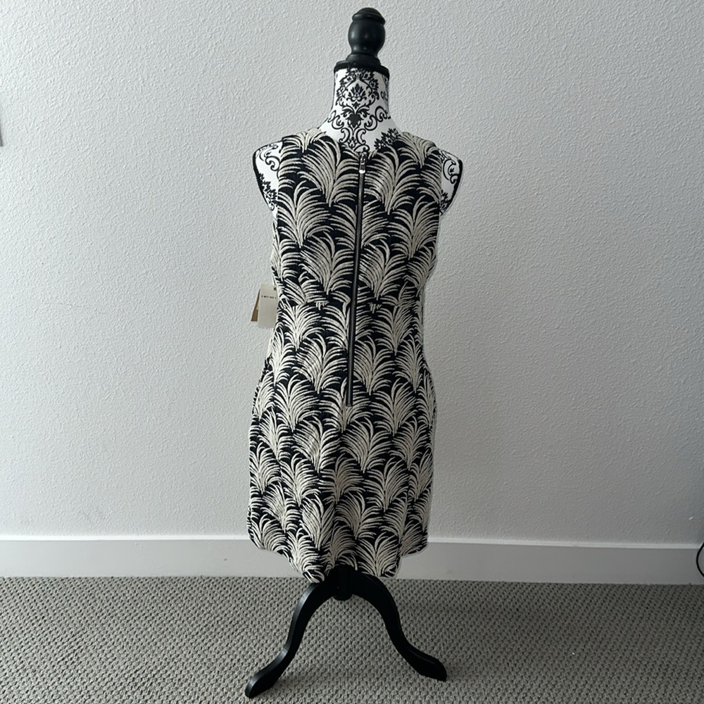 Rachel Roy Black & White Palm Leaf Print Dress Size L NWT - Picture 5 of 12